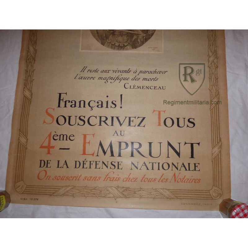 Affiche 1918  emprunt