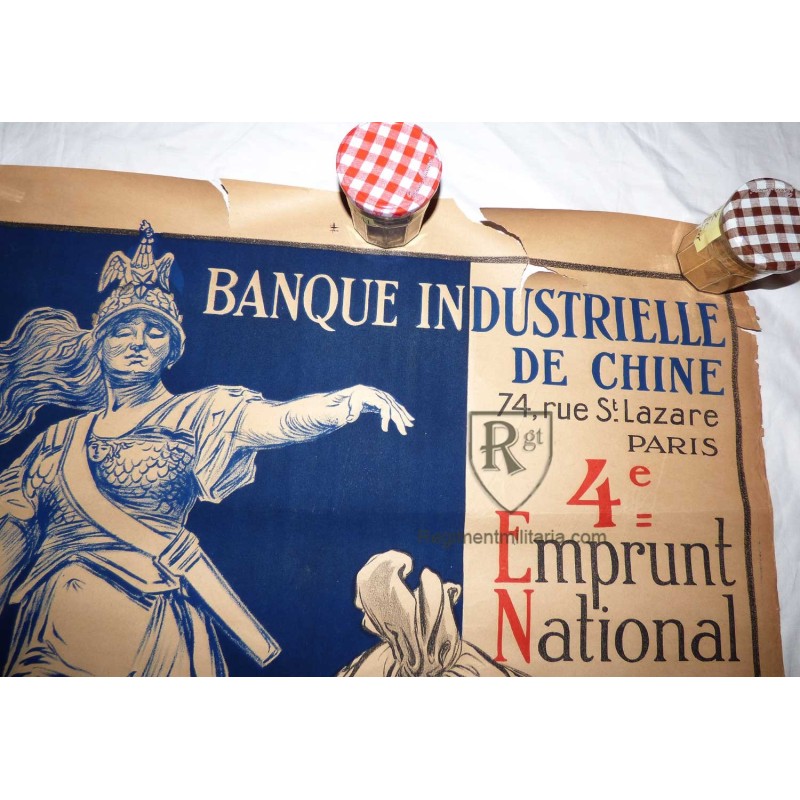 Affiche 1918  Banque de Chine