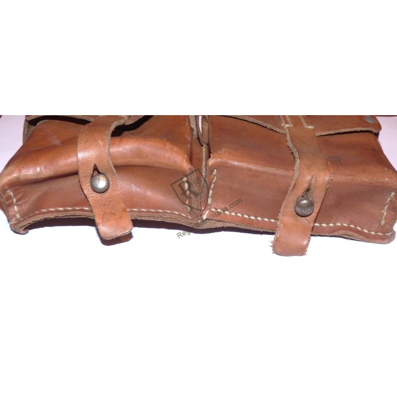 Cartouchière G43 cuir brun lisse.