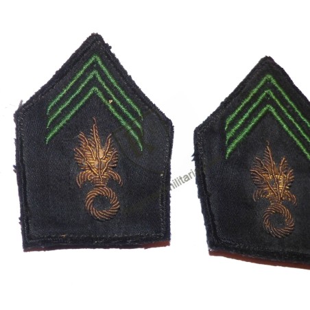 Paire de pattes de collet Légion Etrangère Indochine
