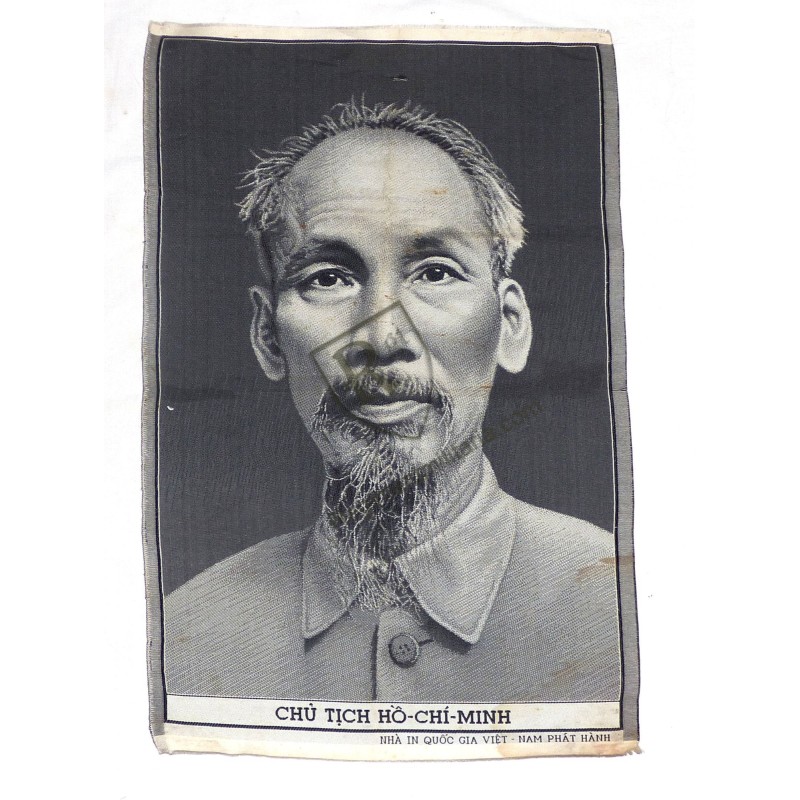 Portrait en soie tissée de Hô Chi Minh