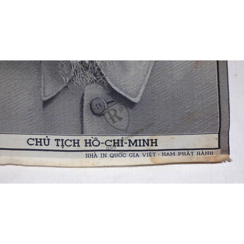Woven silk portrait of Ho Chi Minh