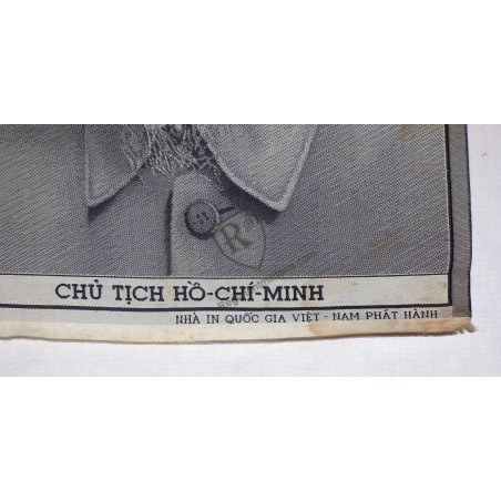 Woven silk portrait of Ho Chi Minh