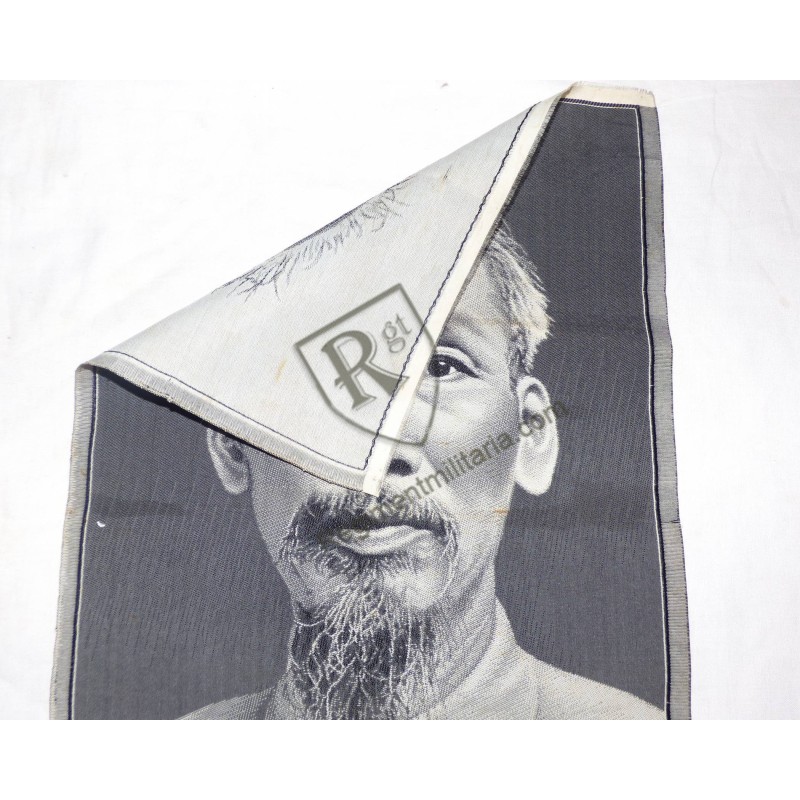 Woven silk portrait of Ho Chi Minh