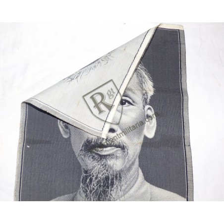 Woven silk portrait of Ho Chi Minh