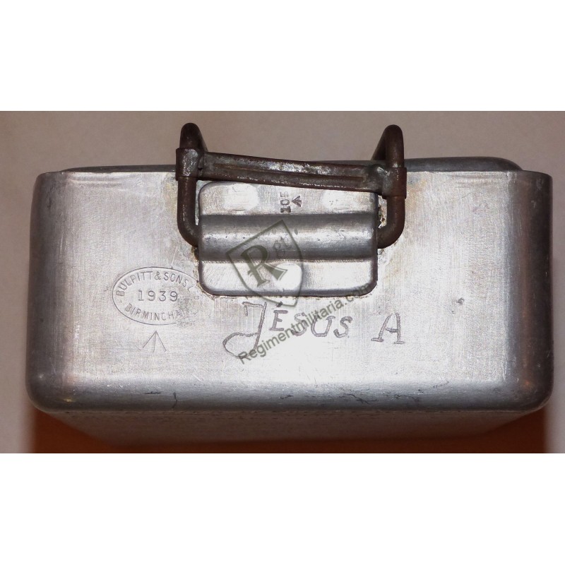 POW - Dunkirk June 1940 - Exceptional engraved mess tin