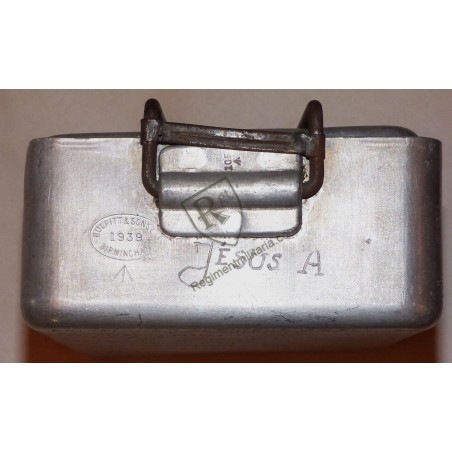 POW - Dunkirk June 1940 - Exceptional engraved mess tin