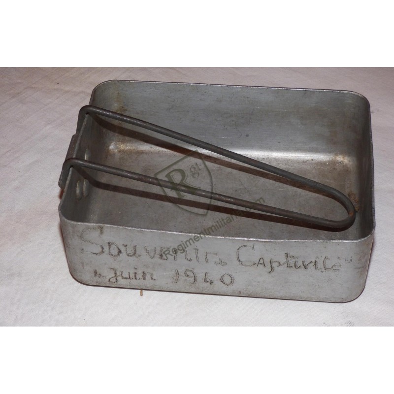 POW - Dunkirk June 4, 1940 - Engraved Mess Kit