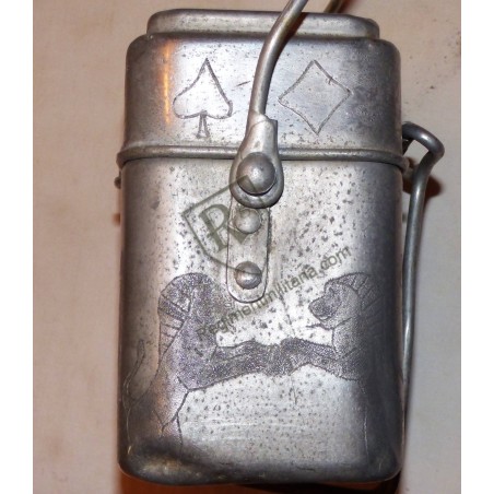 POW - engraved mess tin French Prisoner