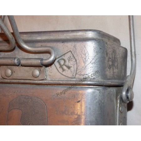 POW - engraved mess tin French Prisoner