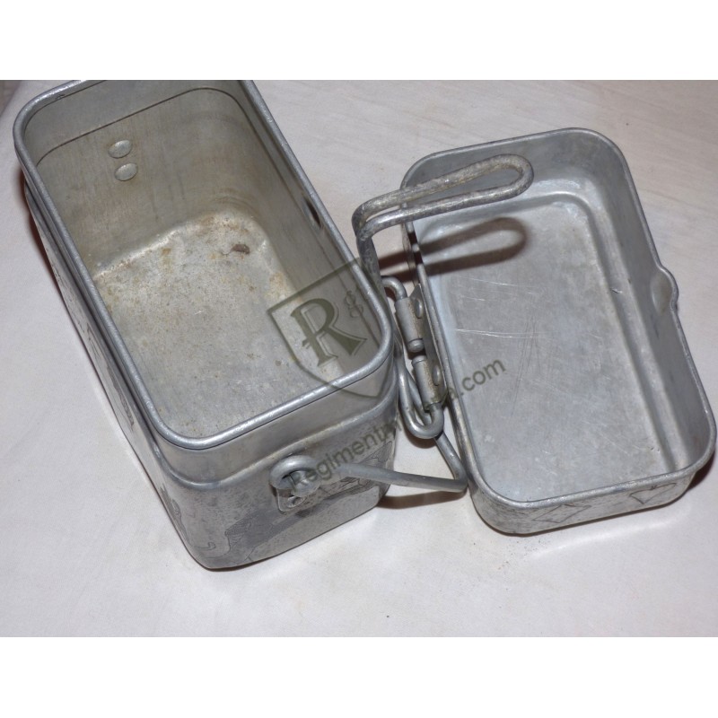 POW - engraved mess tin French Prisoner