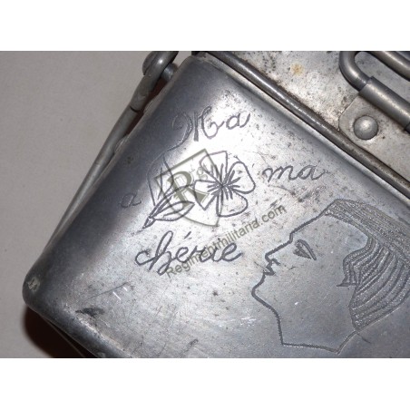 POW - engraved mess tin French Prisoner