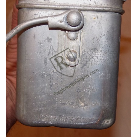 POW - engraved mess tin French Prisoner