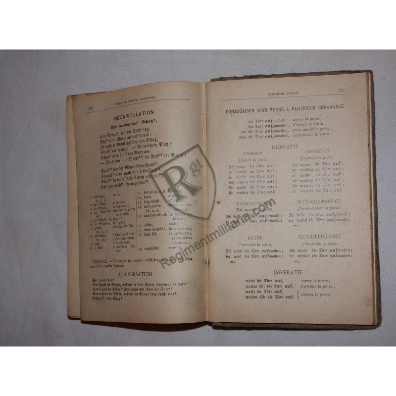 POW - German language course book Stalag VIII C