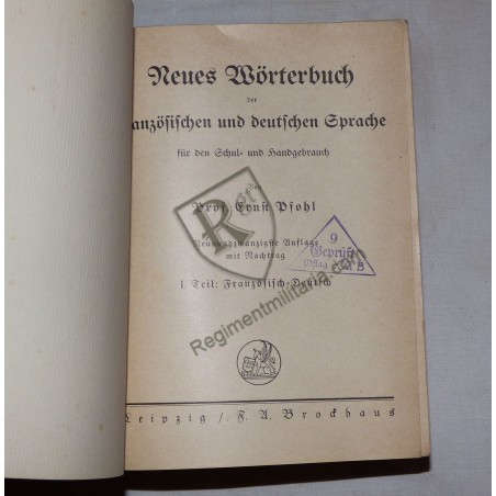 Prisonnier de guerre - Dictionnaire Français/Allemand OFLAG XXI B