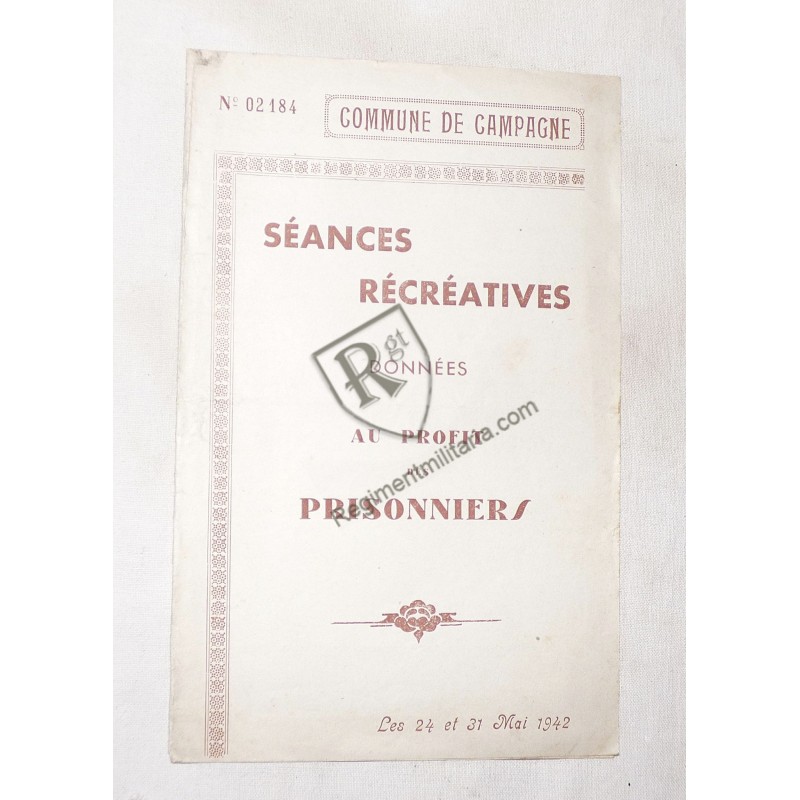 POW - Two programs of support celebrations 1942 and 1943