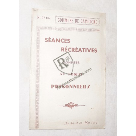 POW - Two programs of support celebrations 1942 and 1943