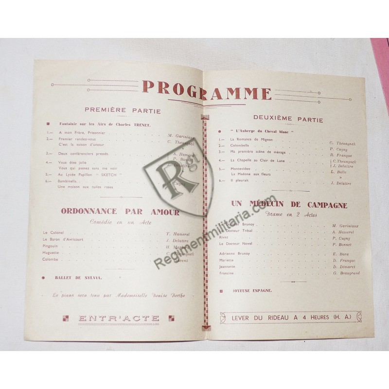 POW - Two programs of support celebrations 1942 and 1943