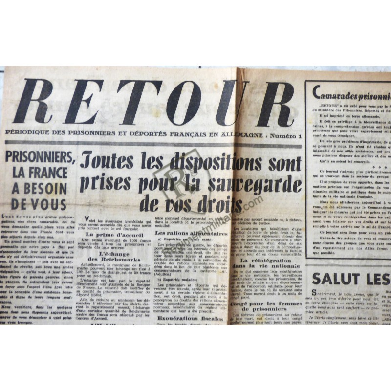 POW - Issue 1 of the newspaper RETOUR
