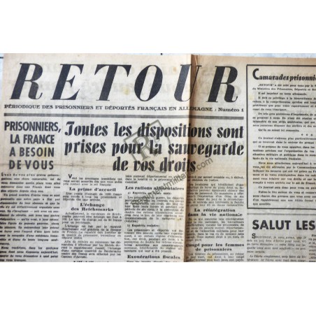 POW - Issue 1 of the newspaper RETOUR