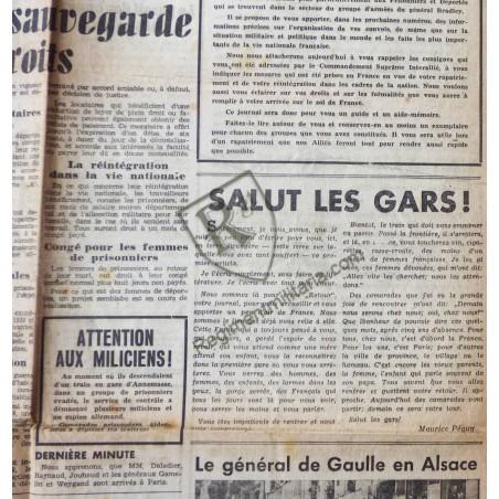 POW - Issue 1 of the newspaper RETOUR
