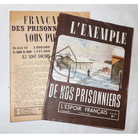 Prisonniers de guerre - journal L'espoir Français 1942