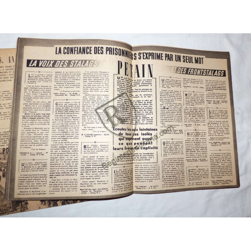 Prisonniers de guerre - journal L'espoir Français 1942