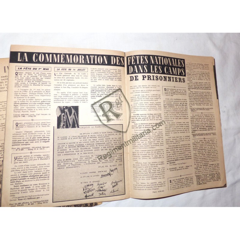 Prisonniers de guerre - journal L'espoir Français 1942