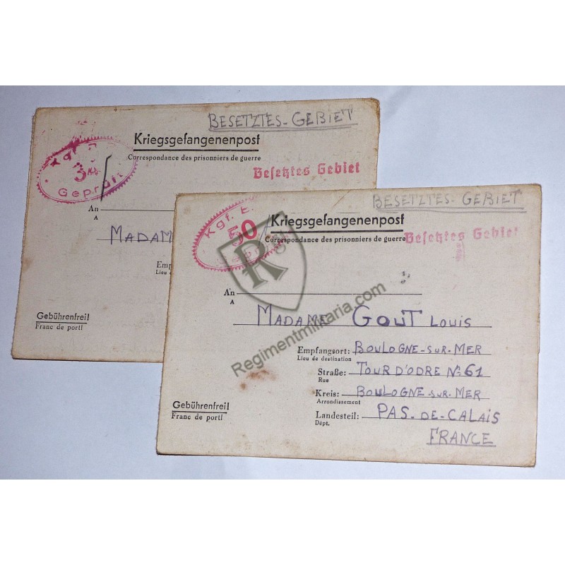 Prisonnier de guerre - Correspondance Stalag 1B