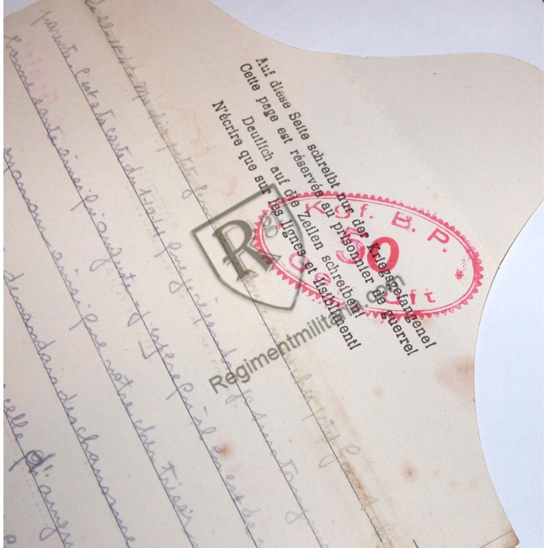 Prisonnier de guerre - Correspondance Stalag 1B
