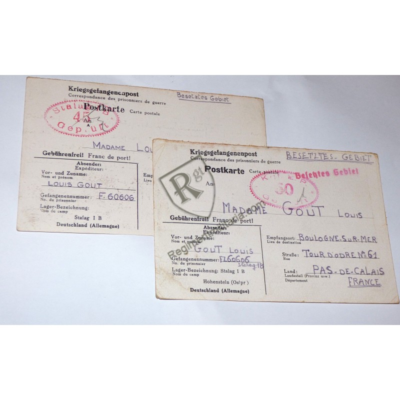 Prisonnier de guerre - Correspondance Stalag 1B