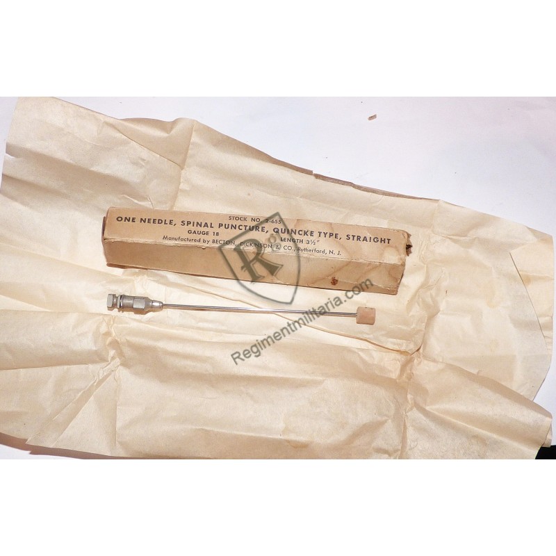 Aiguille ponction lombaire Medical Dept - US ARMY WW2