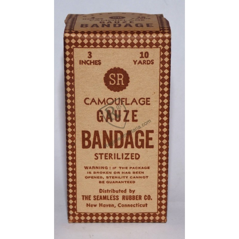 Camo Gauze bandage Medical Dept US ARMY WW2