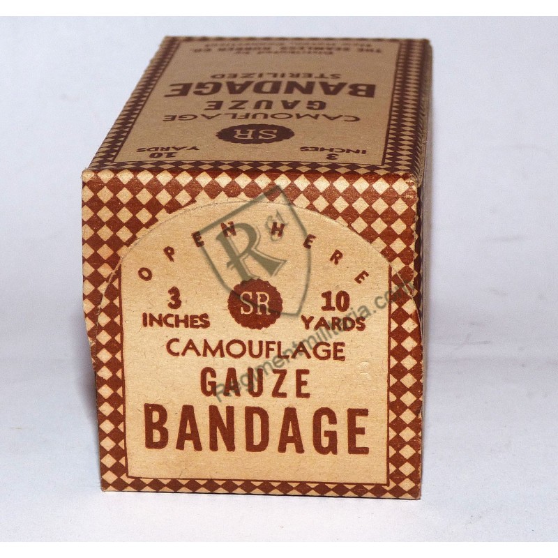 Camo Gauze bandage Medical Dept US ARMY WW2