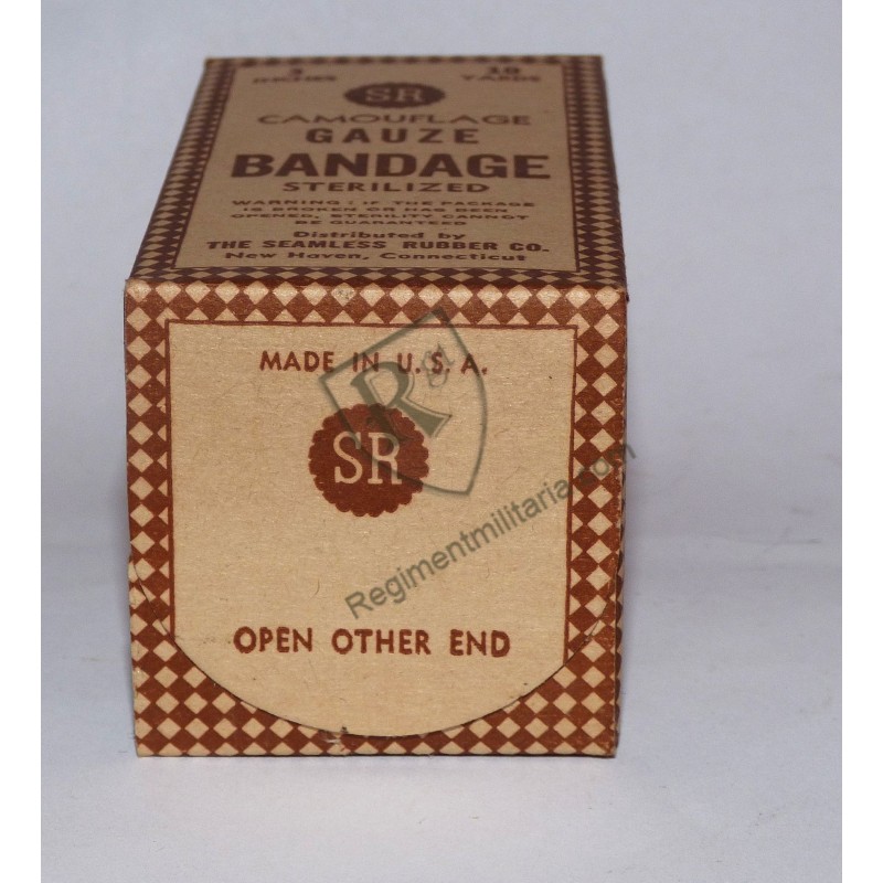 Camo Gauze bandage Medical Dept US ARMY WW2