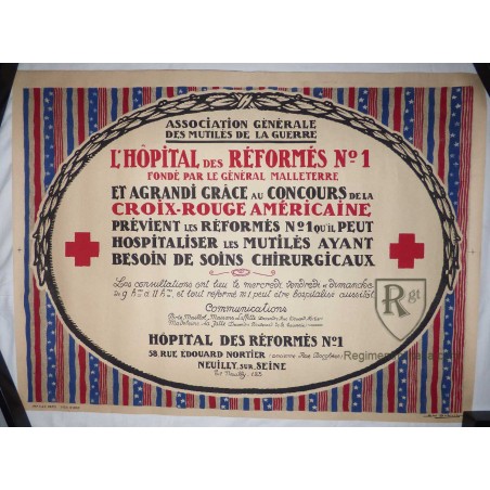 WW1 - Reformed N°1 hospital poster