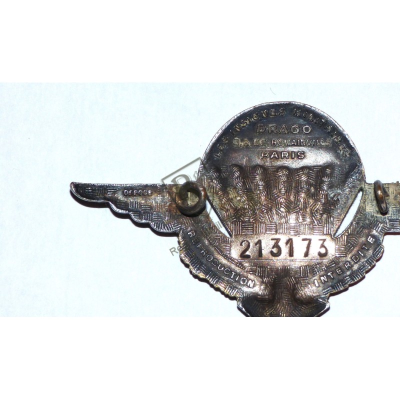 Numbered French Para Badge by DRAGO Romainville
