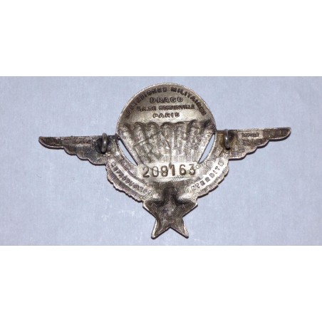Brevet Parachutiste par DRAGO ROMAINVILLE matriculé