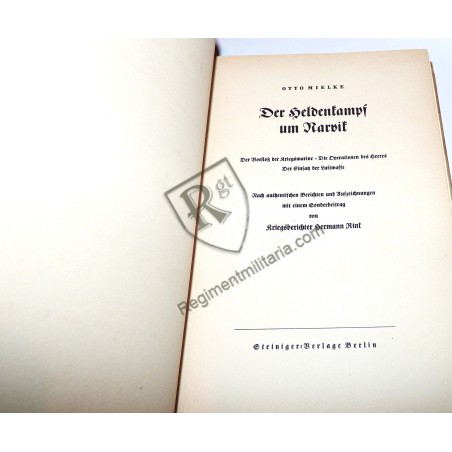 Livre NARVIK édition de 1940