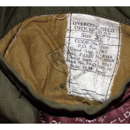 Trench coat Officier US ARMY 1943 avec ceinture
