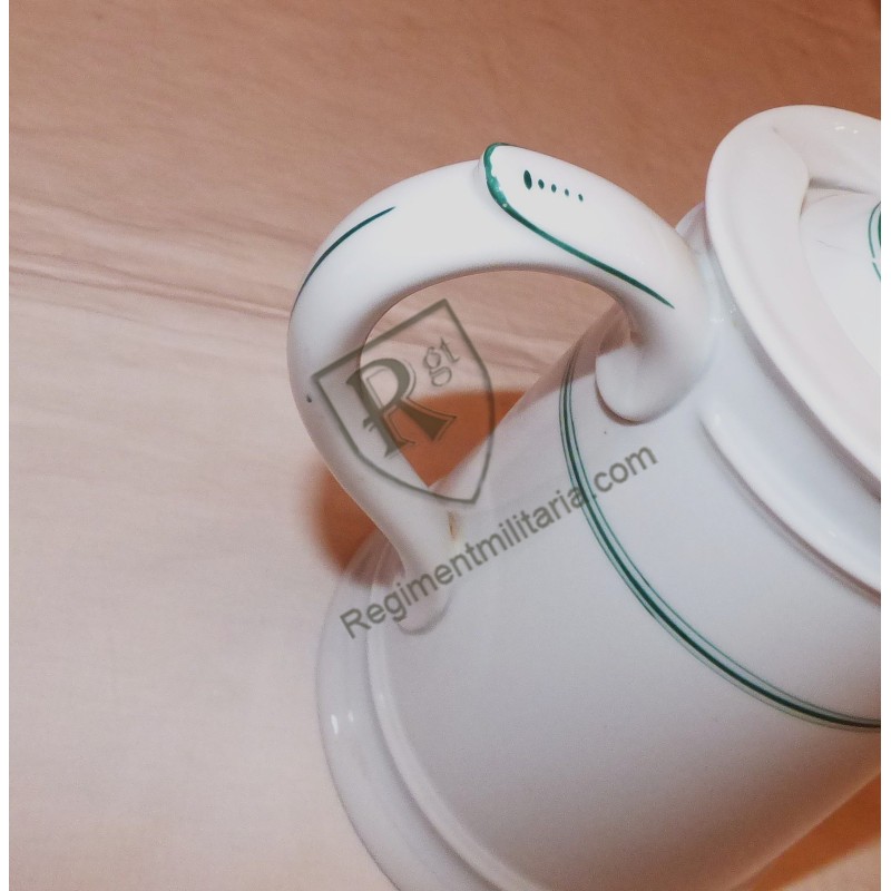 Kriegsmarine coffee pot with green trim 1941
