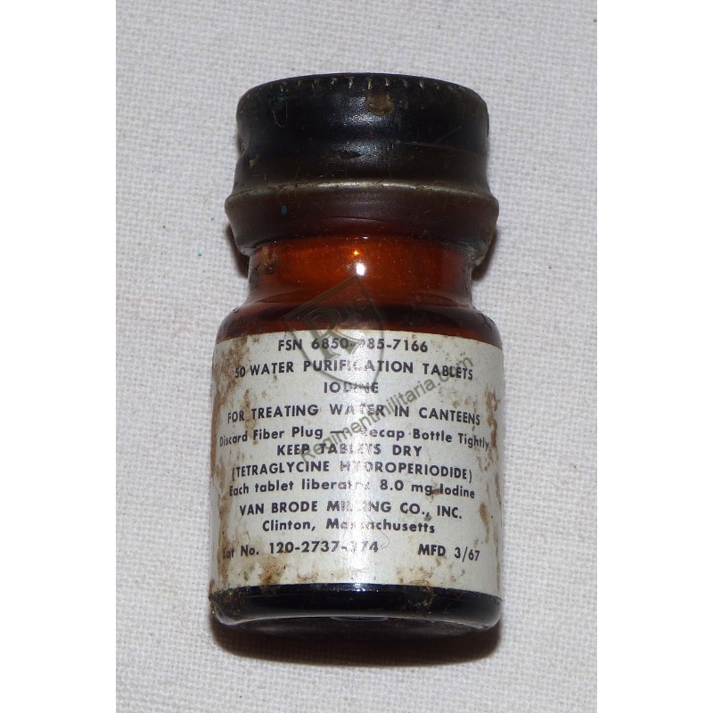 Flacon Purification eau - US ARMY Viet Nam