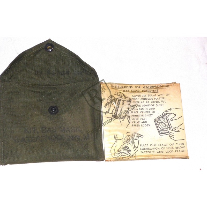 Kit d'étanchéité pour masque à gaz M1 US WW2
