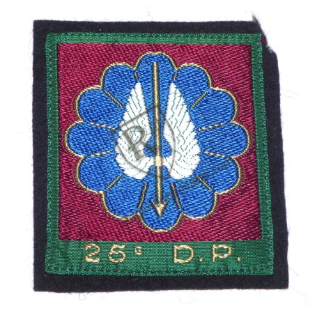 25th DP Algerian war fabric badge