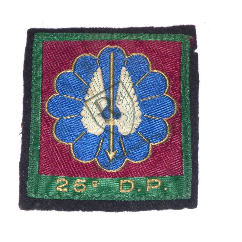 Insigne tissu 25ème DP Algérie