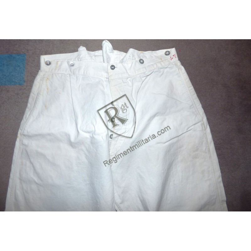 Pantalon Bourgeron blanc