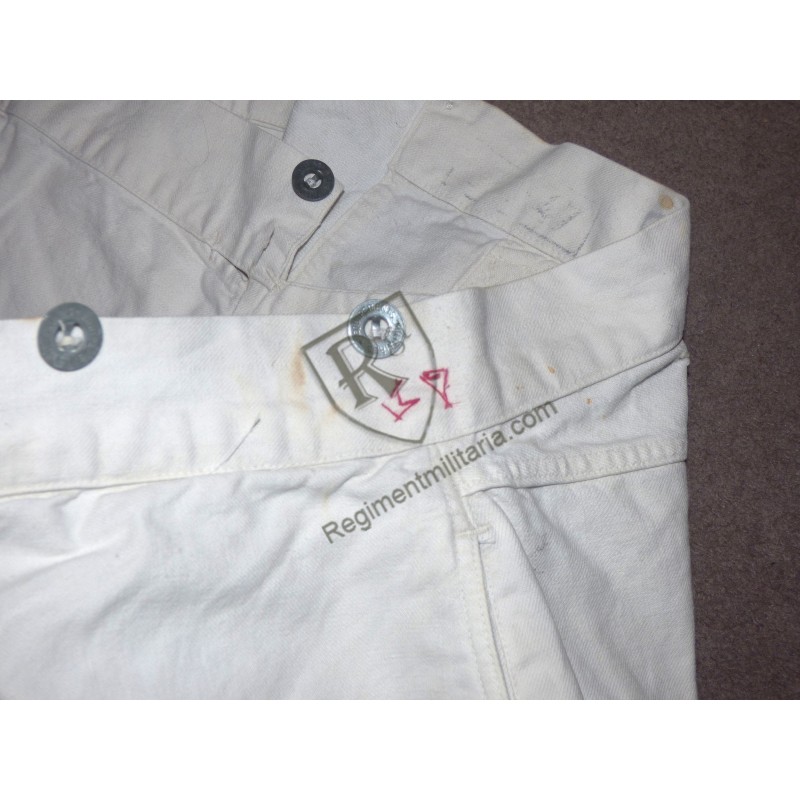 Pantalon Bourgeron blanc Pantalon Bourgeron blanc