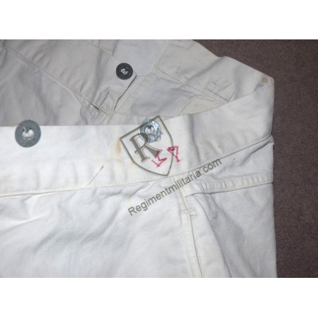Pantalon Bourgeron blanc
