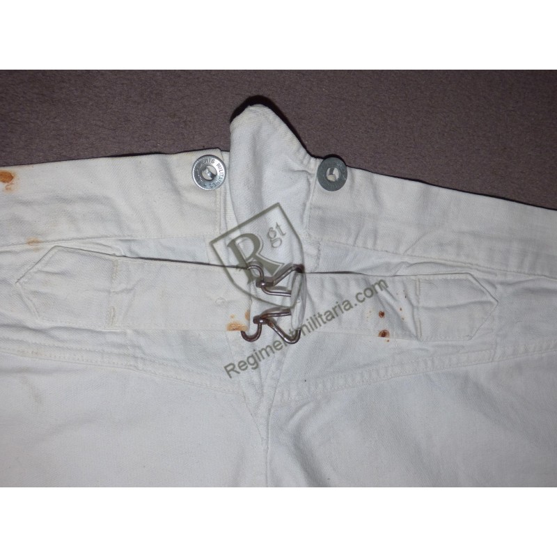 Pantalon Bourgeron blanc Pantalon Bourgeron blanc