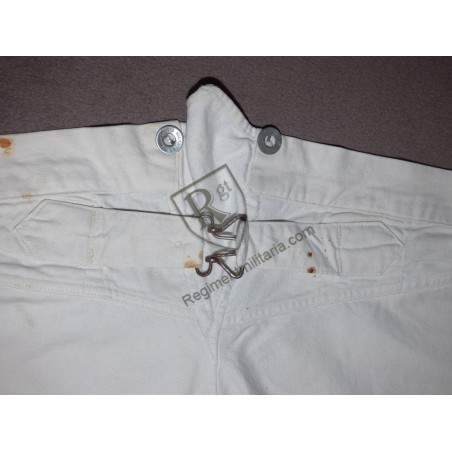 Pantalon Bourgeron blanc
